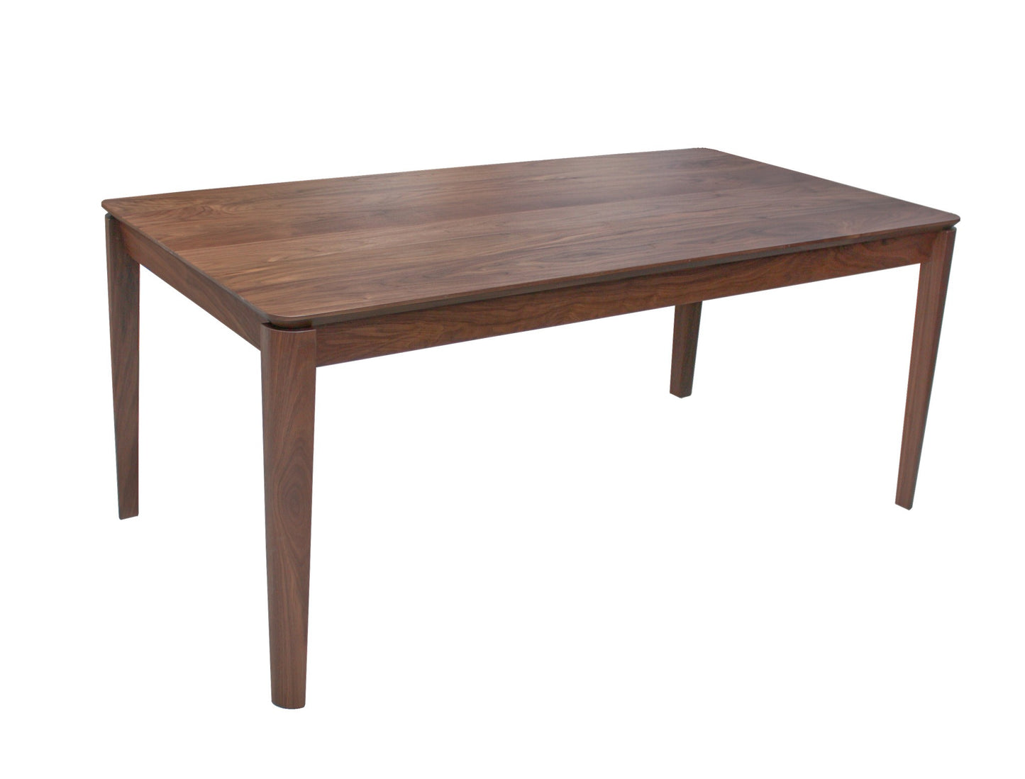 Rectangular solid oak and black fenix dining table, 1 extension, 12 seats