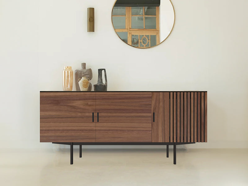Buffet tasseaux bois massif 3 portes