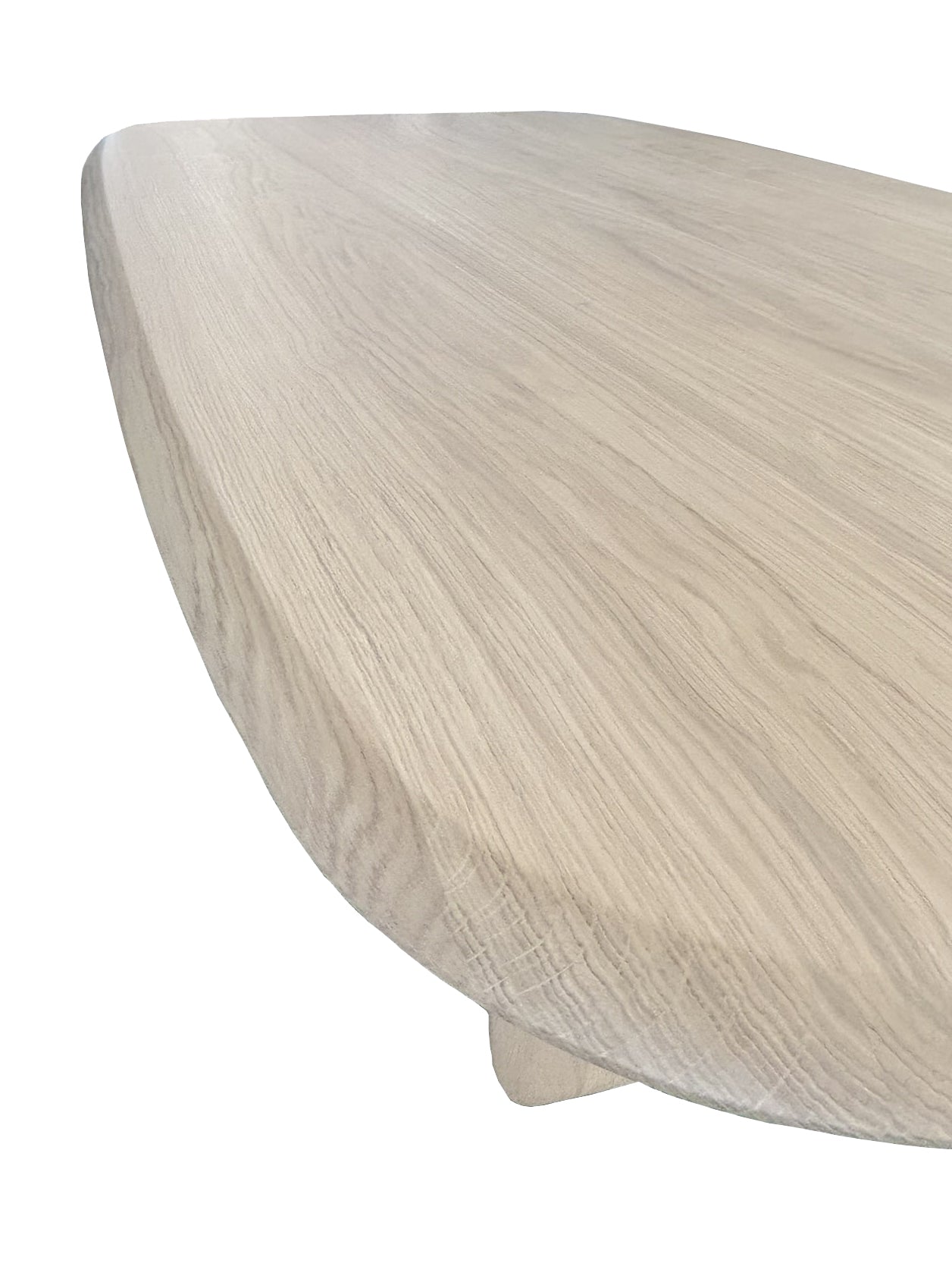 Table ovale Chêne massif pied en U