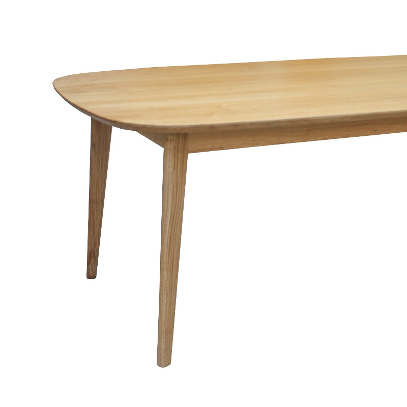 Table de repas ovale massif et laqué - 200L x 100P