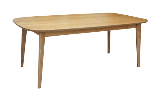 Table de repas ovale chêne massif - 200L x 100P