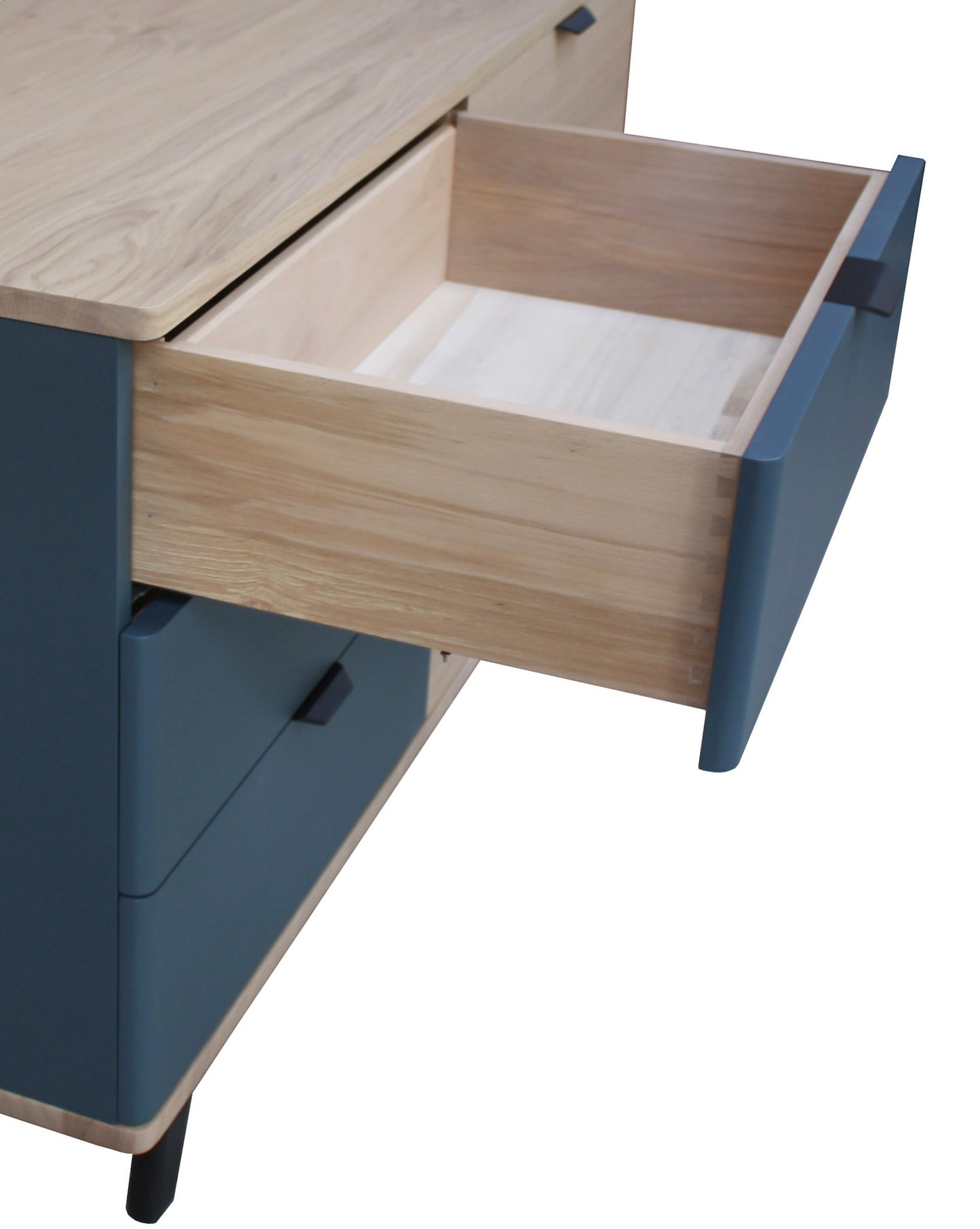 Buffet chêne massif et laqué 3 tiroirs 1 porte