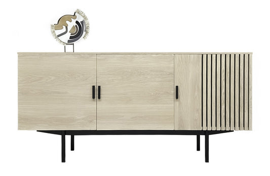 Buffet tasseaux bois massif 3 portes