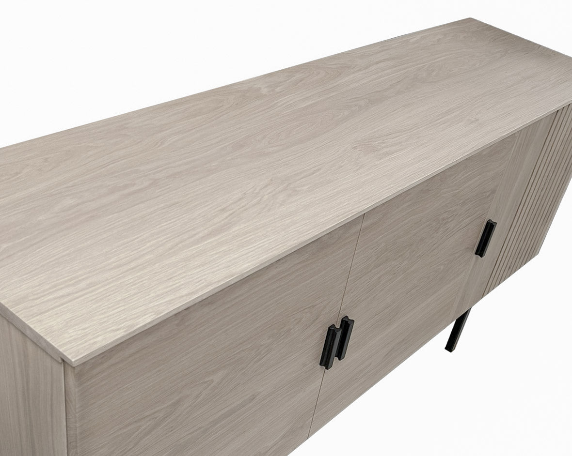 Buffet tasseaux bois massif 3 portes