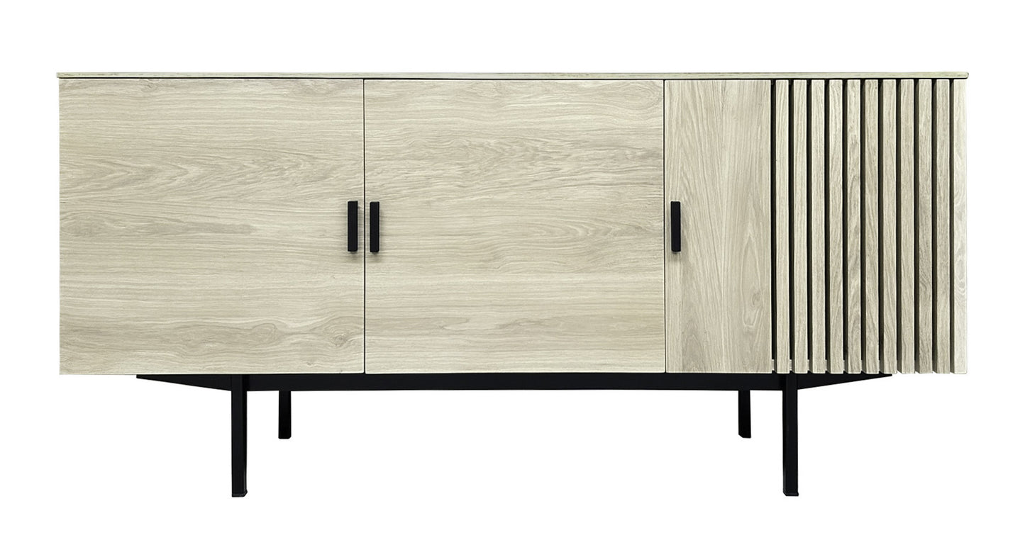Buffet tasseaux bois massif 3 portes