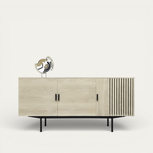 Buffet tasseaux bois massif 3 portes