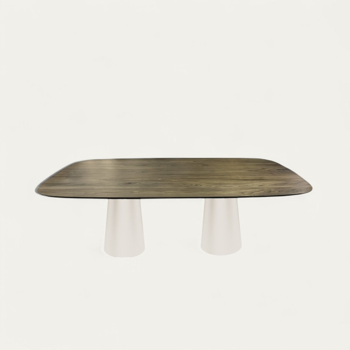 Table ovale bois massif et métal